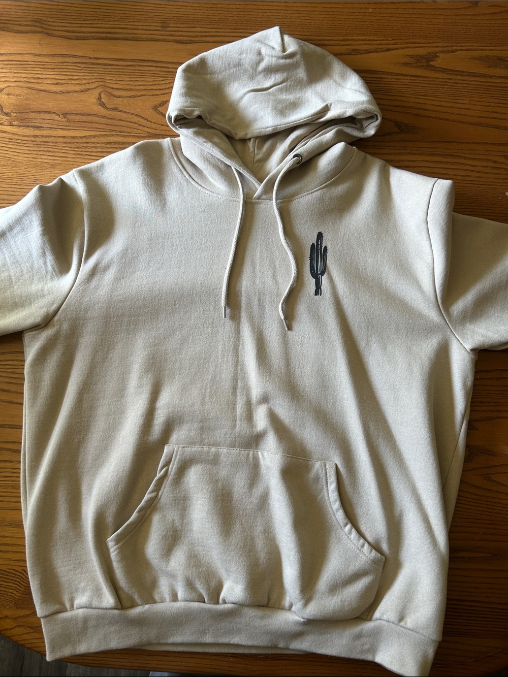 Call Your Mother Desert Cactus Graphic Hoodie Beige XL